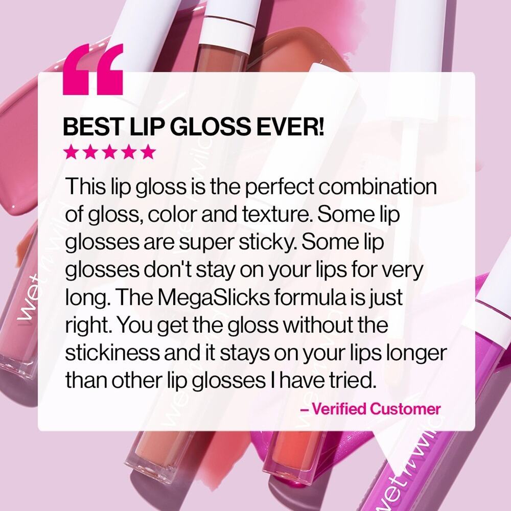 Wet N Wild MegaSlicks Lip GlossSinless, Pink shimmer (2) - Picture 2 of 7